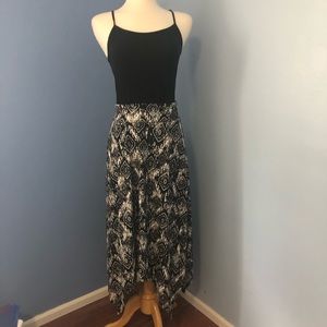 Joe B medium maxi skirt, asymmetrical hem